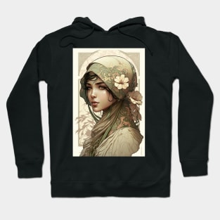 Malaysian Beauty - Art Nouveau Style Hoodie